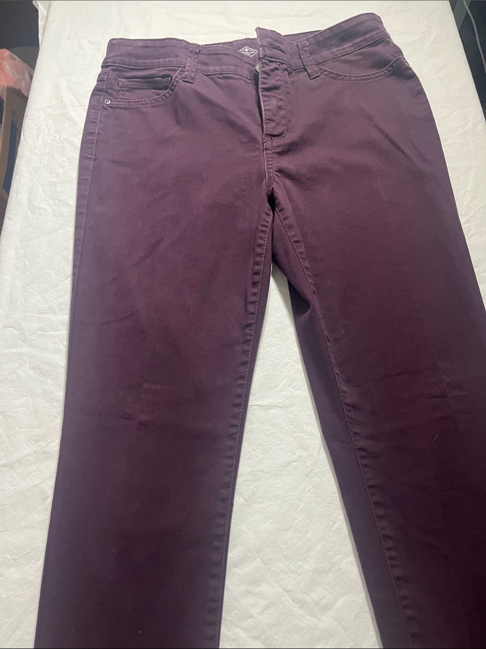 St. John's Bay Plum Straight-Leg Jeans